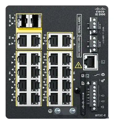 Cisco Catalyst IE3100 Géré L2/L3 Gigabit Ethernet (10/100/1000) Noir - Switchs et Hubs - visuel 2