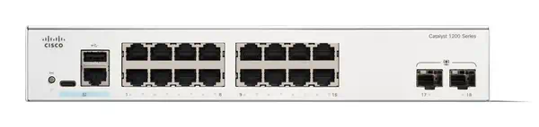 Cisco C1200-16T-2G commutateur réseau Géré L2/L3 Gigabit Ethernet (10/100/1000) Blanc - Switchs et Hubs - visuel 4