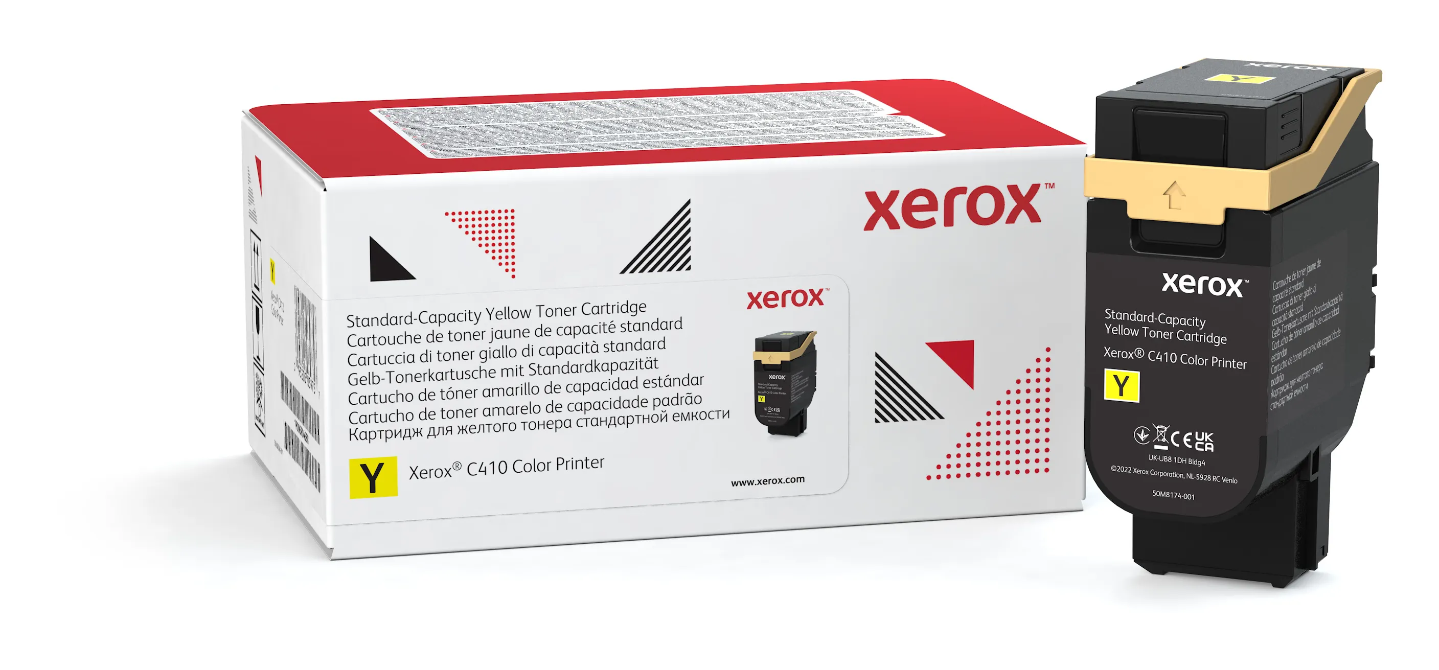Revendeur officiel Toner Cartouche de toner Jaune de Capacité standard Xerox