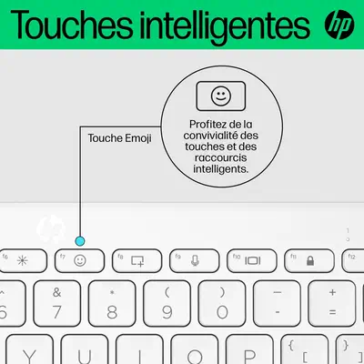 Clavier Bluetooth multi-périphériques compact HP 350 HP - visuel 1 - hello RSE - Un design compact