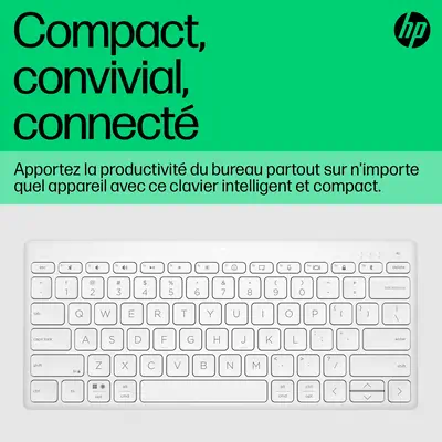 350 WHT Compact Multi-Devic - Tastatur - Bluetooth 5 - HP - Clavier - visuel 6