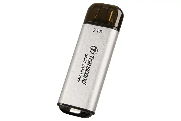 Transcend ESD300 2 To USB Type-C Argent Transcend - visuel 1 - hello RSE - Vitesse maximale, performances maximales