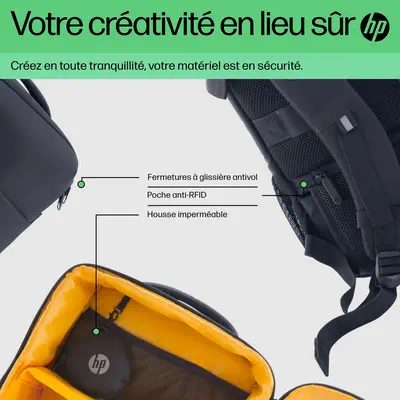 Sac à dos pour ordinateur portable 16,1 pouces HP Creator - Sacoche & Housse - visuel 4