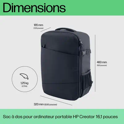 Sac à dos pour ordinateur portable 16,1 pouces HP Creator - Sacoche & Housse - visuel 3