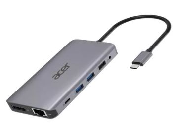 Achat Station d'accueil pour portable ACER 12-IN-1 TYPE-C DONGLE 2xUSB3.2 2xUSB2.0 2xHDMI DisplayPort Type sur hello RSE