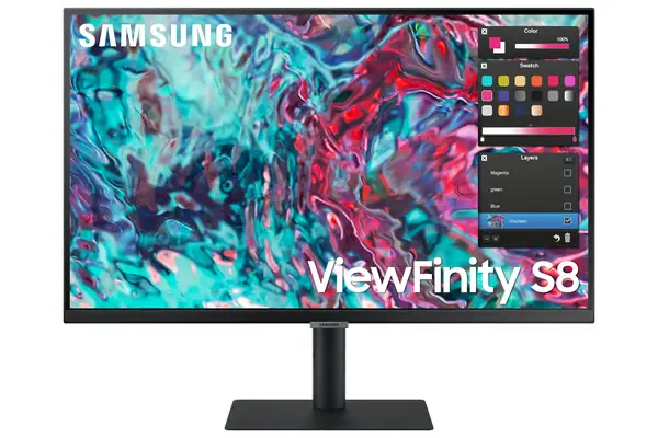27" ViewFinity S8 S80TB UHD Monitor - Samsung - Ecran Ordinateur - visuel 1