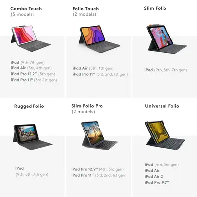 Combo Touch for iPad Pro 11-inch (1st, 2nd, and 3rd generation) - Logitech - Accessoires Tablette - visuel 5