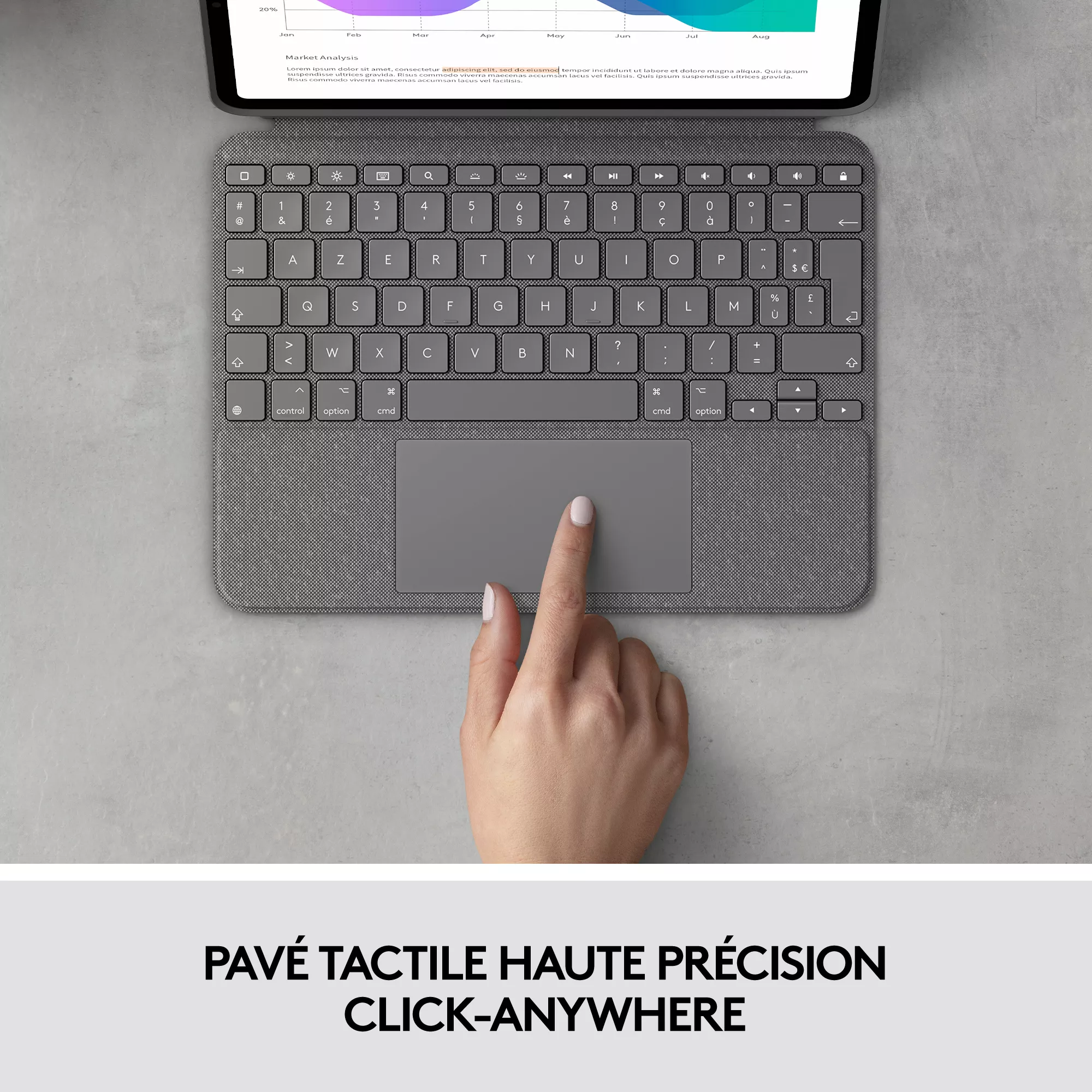 Achat Logitech Combo Touch for iPad Pro 11-inch (1st, sur hello RSE - visuel 9