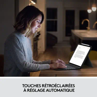 Combo Touch for iPad Pro 11-inch (1st, 2nd, Logitech - visuel 1 - hello RSE - SUPPORT FLEXIBLE