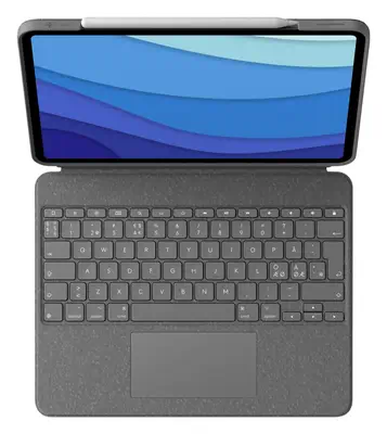 Logitech 920-010213 clavier pour tablette QWERTY Nordique Smart Connector Gris - Etui et Housse - visuel 1