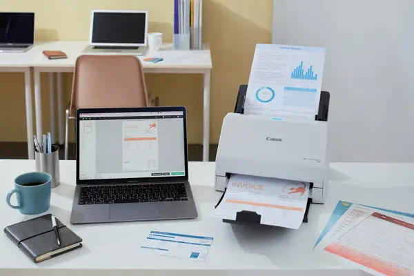 Canon imageFORMULA R30 Chargeur automatique de documents + Scanner à feuille 600 x 600 DPI A4 Blanc - visuel 8