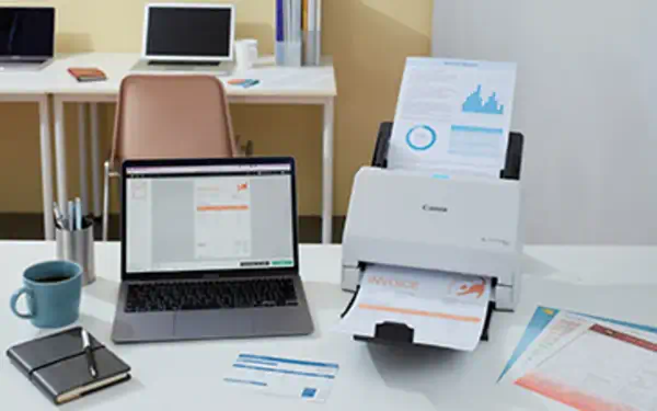 Canon imageFORMULA R30 Chargeur automatique de documents + Scanner à feuille 600 x 600 DPI A4 Blanc - visuel 9