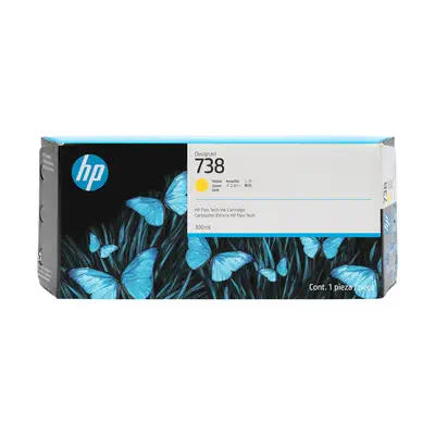 Cartouche d’encre DesignJet HP 738, jaune, 300 ml - Cartouches d'encre - visuel 1