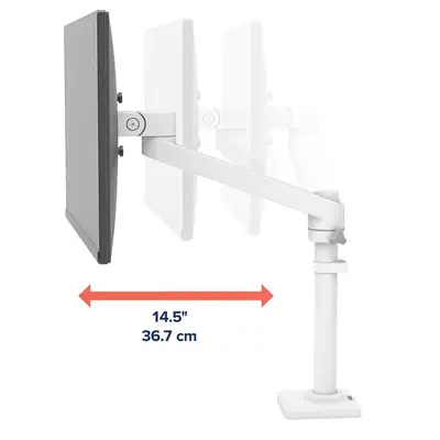 NX MONITOR ARM WHITE - Ergotron - Support Fixe & Mobile - visuel 5