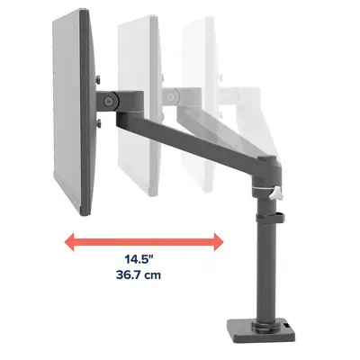 NX MONITOR ARM BLACK - Ergotron - Support Fixe & Mobile - visuel 5