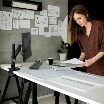 NX MONITOR ARM BLACK - Ergotron - Support Fixe & Mobile - visuel 2