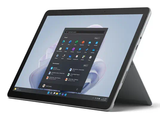 Microsoft Surface Go 4 Intel® N 128 Go 26,7 cm (10.5") 8 Go Wi-Fi 6 (802.11ax) Windows 11 Pro Platin - PC Portable - visuel 3