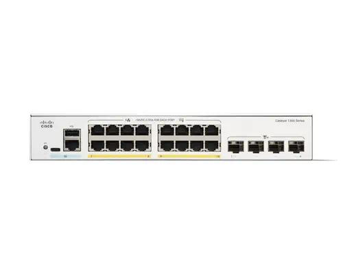 Cisco C1300-16P-4X commutateur réseau Géré L2/L3 Gigabit Ethernet Cisco - visuel 1 - hello RSE - PORTS DU COMMUTATEUR