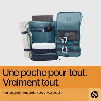 Sac à dos pour ordinateur portable HP Travel 25 litres 15,6 pouces (gris acier) - Sacoche & Housse - visuel 8