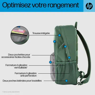 Sac à dos HP Campus (vert) - Sacoche & Housse - visuel 1