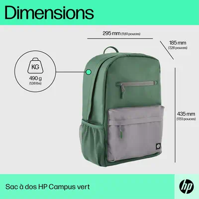 Sac à dos HP Campus (vert) - Sacoche & Housse - visuel 10