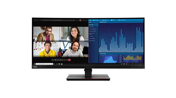 Lenovo ThinkVision P34w-20 LED display 86,7 cm (34.1") 3440 x 1440 pixels Wide Quad HD Noir - Ecran Ordinateur - visuel 5