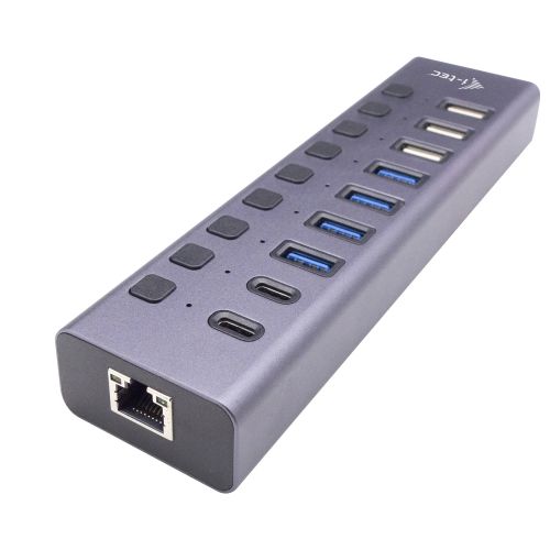 Revendeur officiel I-TEC USB 3.0/USB-C Charging HUB 9port LAN + Power Adapter 60W