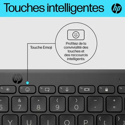 Clavier Bluetooth multi-appareil compact HP 355 HP - visuel 1 - hello RSE - Contient des plastiques recyclés