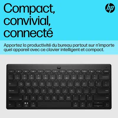 355 Compact Multi France - Tastatur - Bluetooth HP - visuel 1 - hello RSE - Plusieurs systèmes d'exploitation, un seul clavier