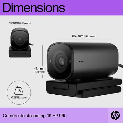 Webcam de diffusion 4K HP 965 - visuel 1