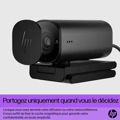 Webcam de diffusion 4K HP 965 HP - visuel 1 - hello RSE - Partagez uniquement quand vous le décidez