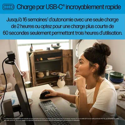 Souris verticale ergonomique HP 925 HP - visuel 1 - hello RSE - Boutons programmables