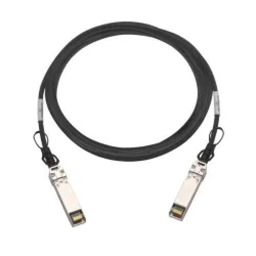 Vente Accessoire Stockage QNAP SFP+ 10GbE twinaxial direct attach cable 3.0M S/N and